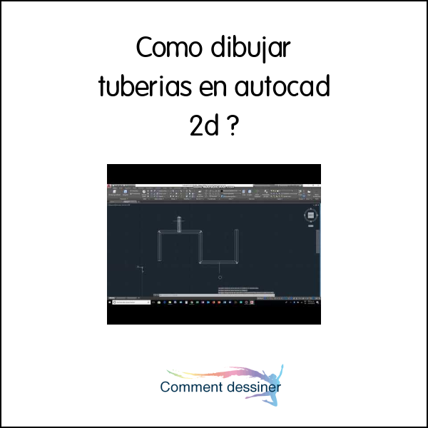 Como dibujar tuberias en autocad 2d